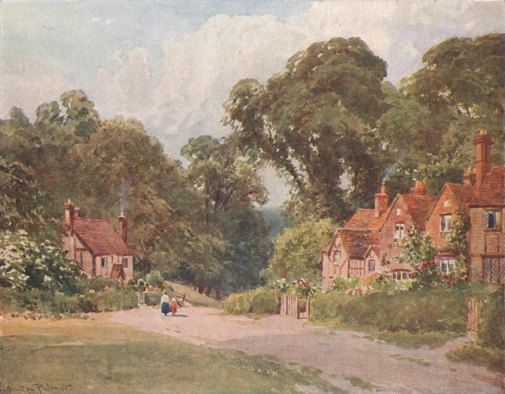 Chenies, Buckinghamshire, by Harold Sutton Palmer 1929 vintage print